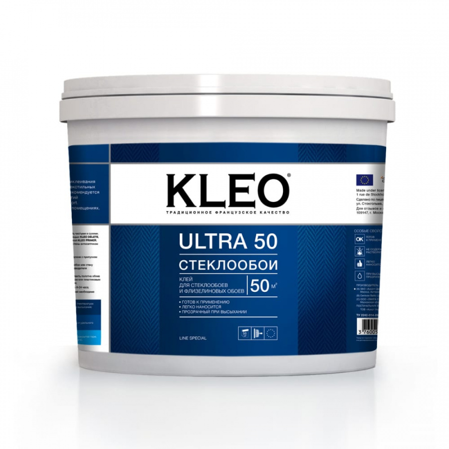Готовый клей для стеклообоев KLEO 192 ULTRA 50