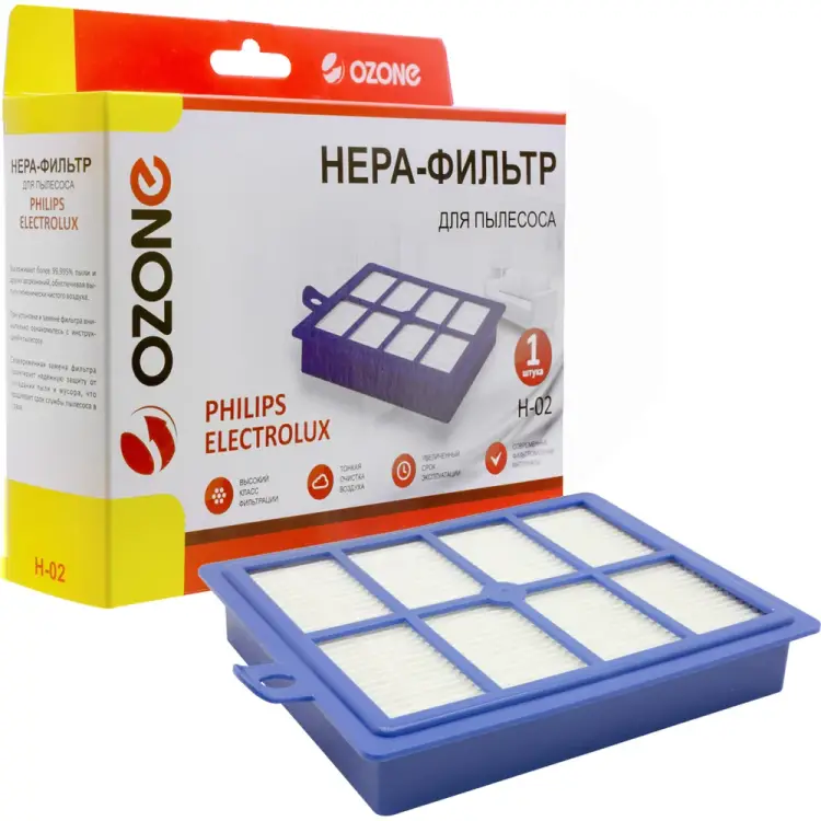 Фильтр для пылесоса ELECTROLUX OZONE H-02 НЕРА Фильтр для пылесоса ELECTROLUX OZONE H-02 НЕРА