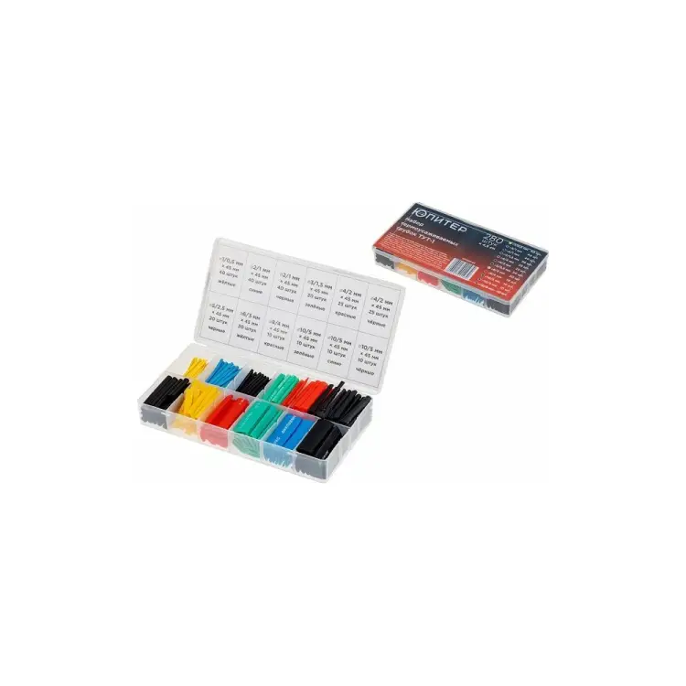 Набор термоусаживаемых трубок Юпитер ТУТ-1 BOX JP7230-01