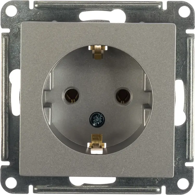 Одноместная розетка Systeme Electric СП ATLAS DESIGN ATN000343 1240240