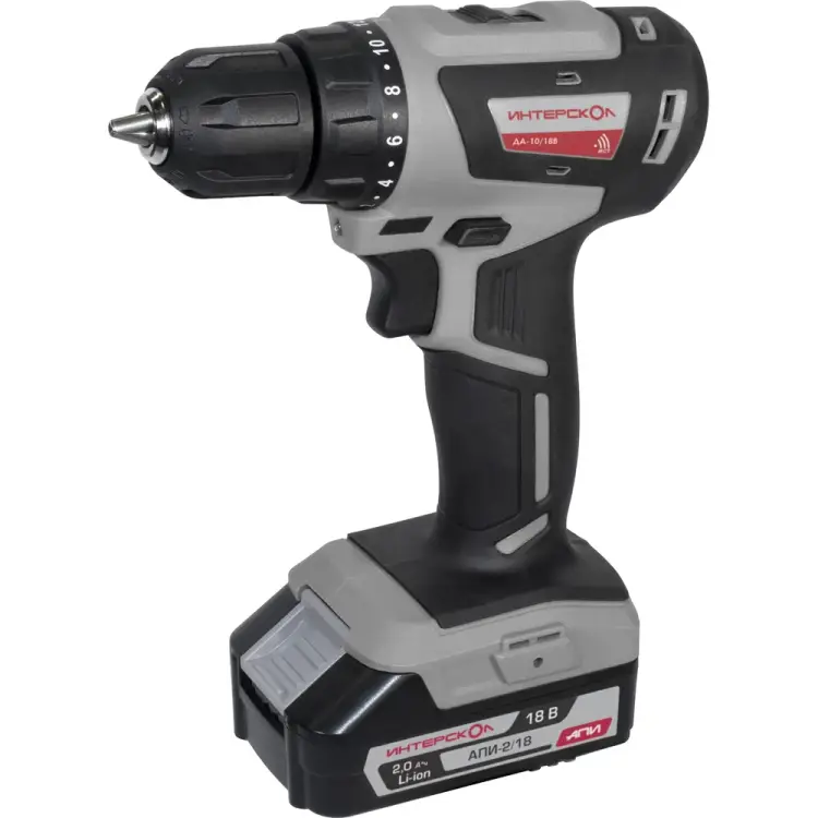 Бесщеточная аккумуляторная дрель-шуруповерт Интерскол ДА-10/18В 42 МиниМАКС 709.2.2.70