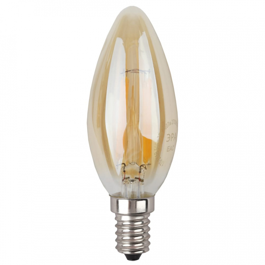 Светодиодная лампа ЭРА F-LED B35-5W-827-E14 gold