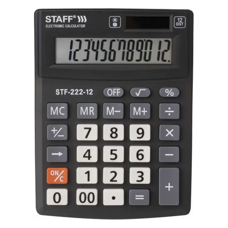 Компактный настольный калькулятор Staff PLUS STF-222 250420 Компактный настольный калькулятор Staff PLUS STF-222 250420