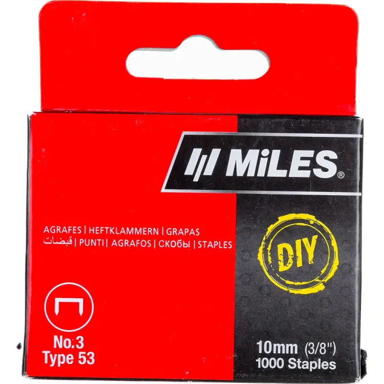 Скобы MILES тип 53 N3-10-D