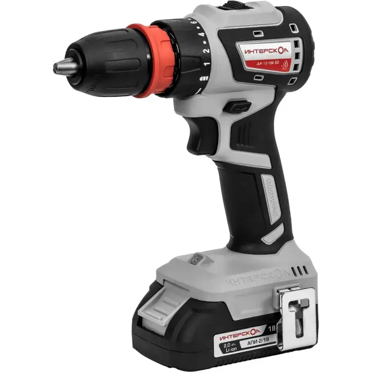 Бесщеточная аккумуляторная дрель-шуруповерт Интерскол ДА-13/18В 776.2.2.79 Бесщеточная аккумуляторная дрель-шуруповерт Интерскол ДА-13/18В 776.2.2.79
