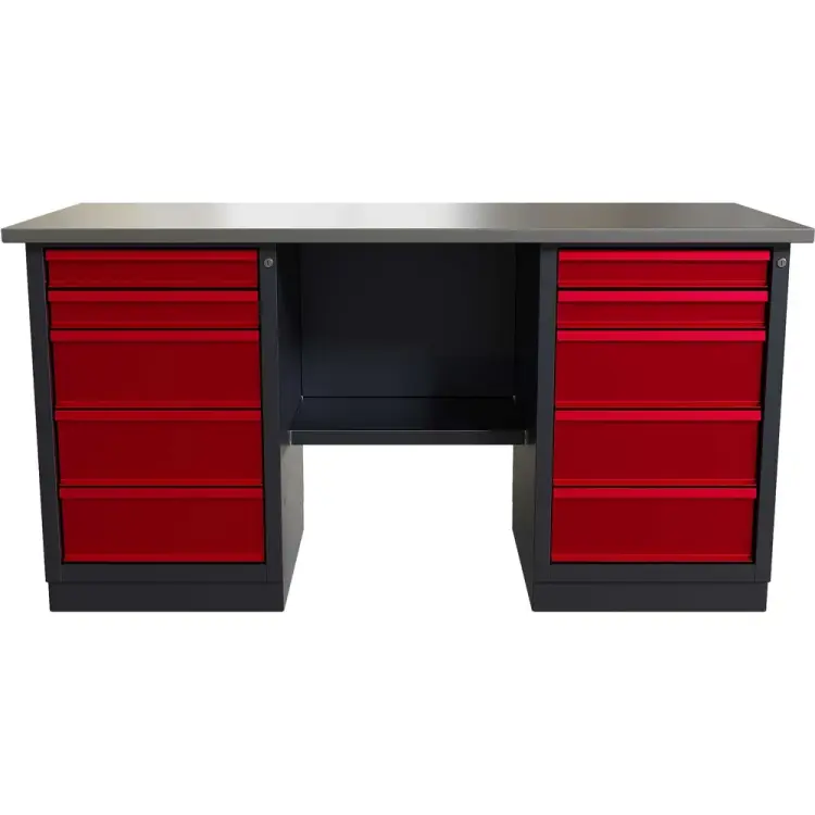 Слесарный двухтумбовый верстак IRONMEBEL worky wk-5/wk-5 M-IM00191K