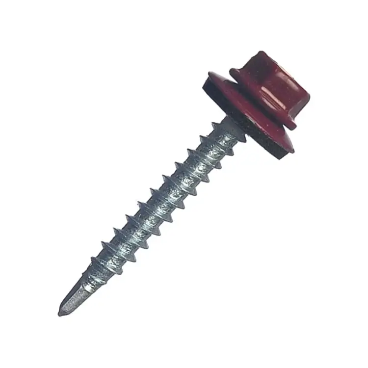 Кровельный саморез МЕТАЛЛСЕРВИС 4.8x35 RAL 3005 200 шт. 1220558