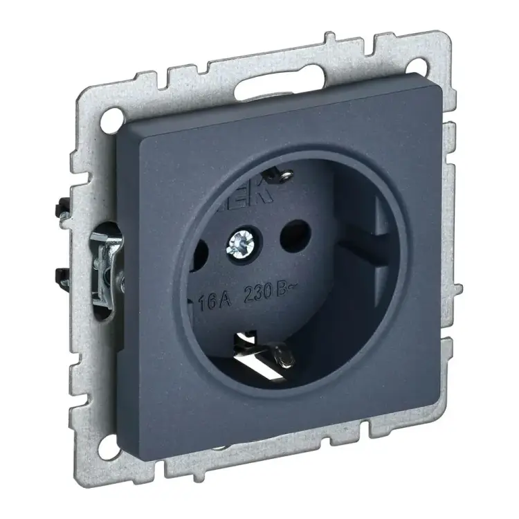 Одноместная розетка IEK Brite рс11-1-0-брм BR-R11-16-K35