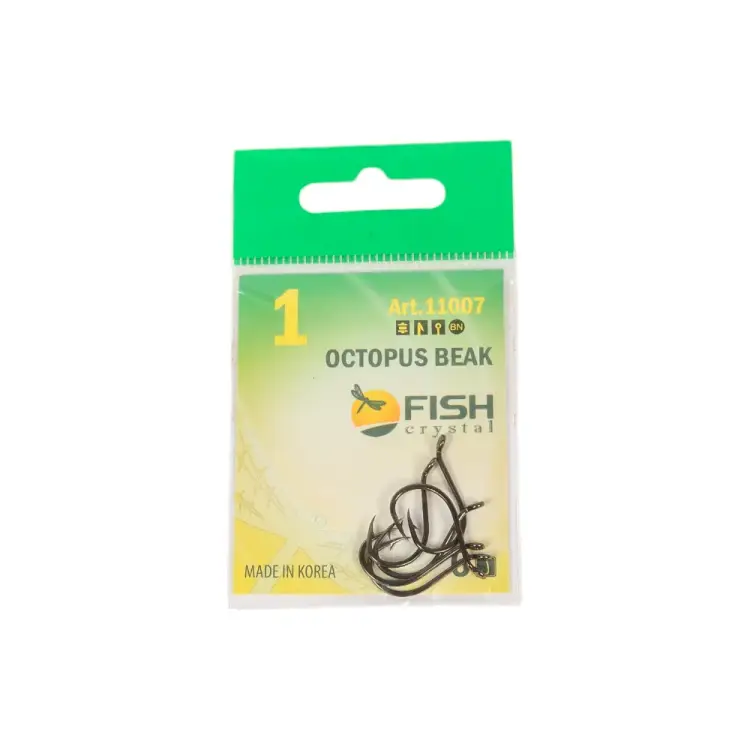 Крючок FISHCRYSTAL FS OCTOPUS BEAK 11007-01F Крючок FISHCRYSTAL FS OCTOPUS BEAK 11007-01F