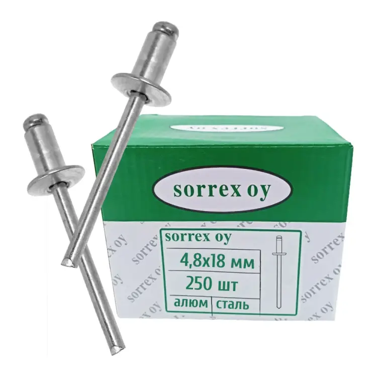 Заклепка SORREX AL/ST-4.8X18 2ASD 48180 250
