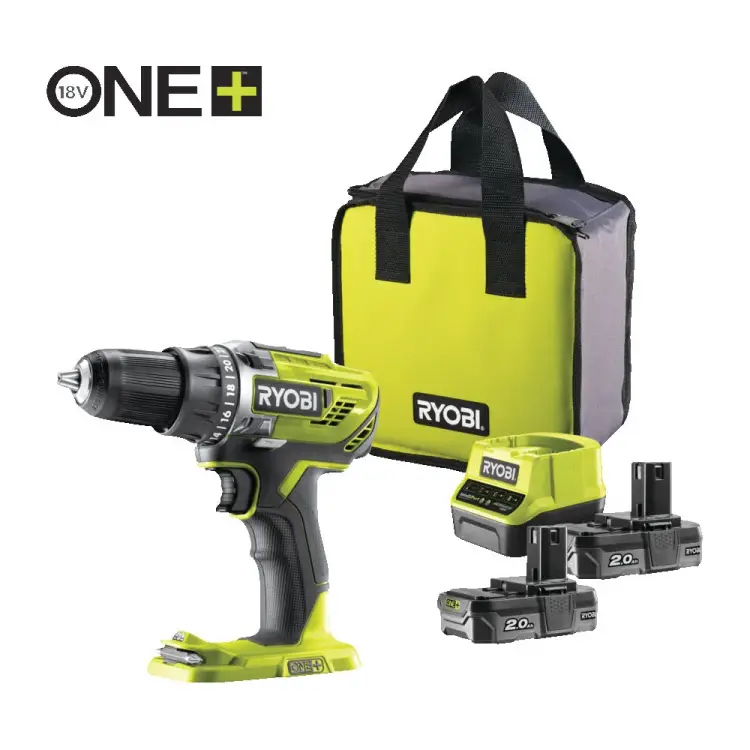 Дрель-шуруповерт Ryobi ONE+ R18DD3-220S 5133003348 Дрель-шуруповерт Ryobi ONE+ R18DD3-220S 5133003348