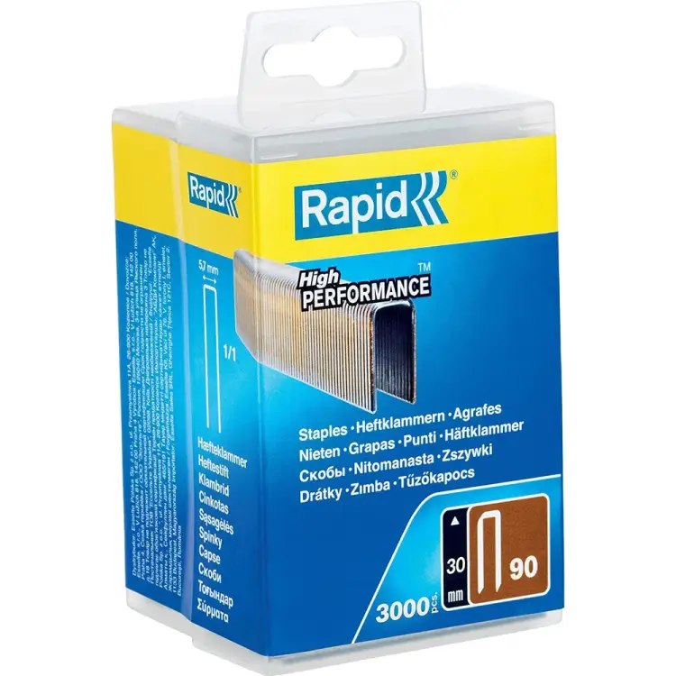 Закаленные супертвердые скобы Rapid тип 90 30 мм (3000 шт.) 5000125