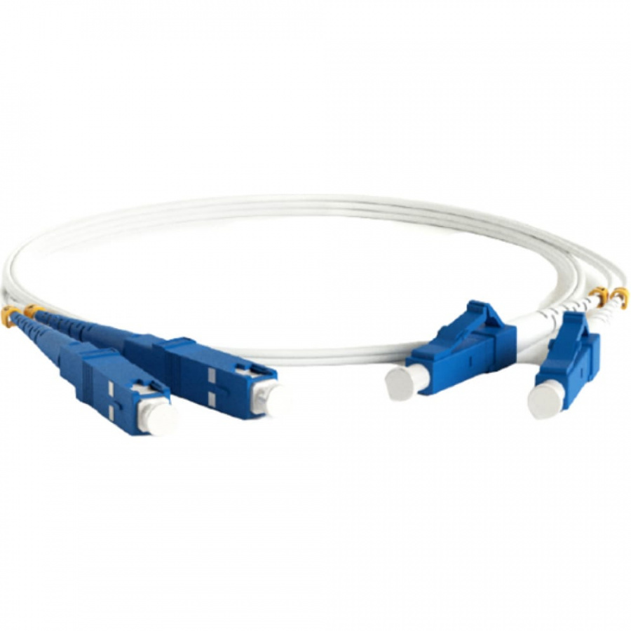 Волоконно-оптический шнур Hyperline FC-D2-9A1-LC/UR-SC/UR-H-3M-LSZH-WH