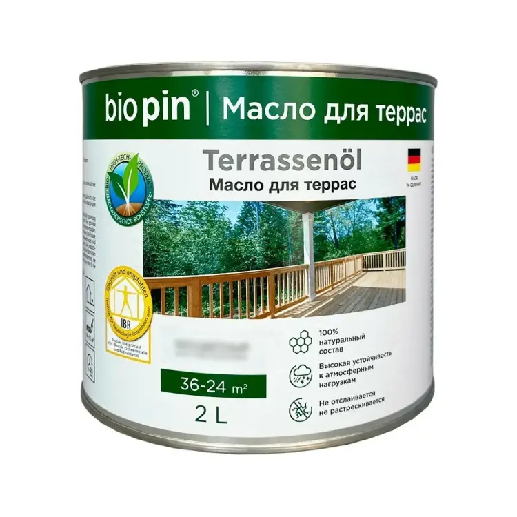 Масло для террас BIO PIN 4010 Terrassenol 40105C103 Масло для террас BIO PIN 4010 Terrassenol 40105C103
