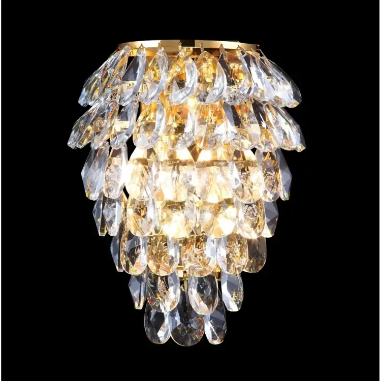 Бра Crystal lux CHARME AP3 GOLD/TRANSPARENT