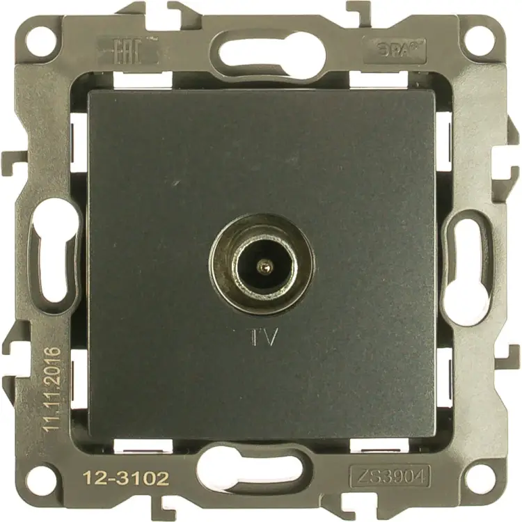 Проходная tv розетка ЭРА 12-3102-12 Б0027437