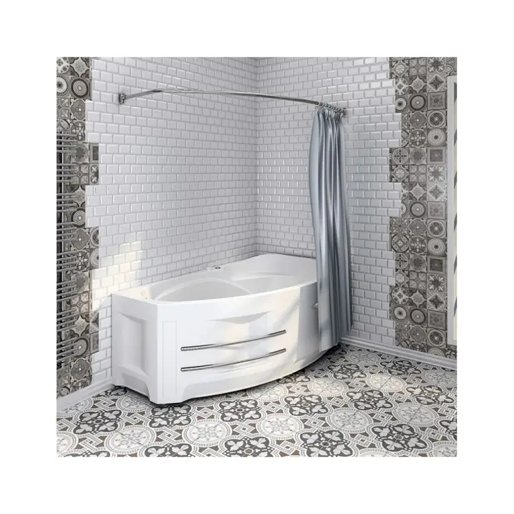 Карниз для шторы на ванну Радомир София 1-12-2-0-0-223