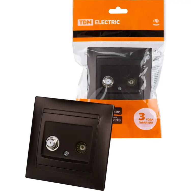 Розетка TV TDM ELECTRIC Лама SQ1815-0520