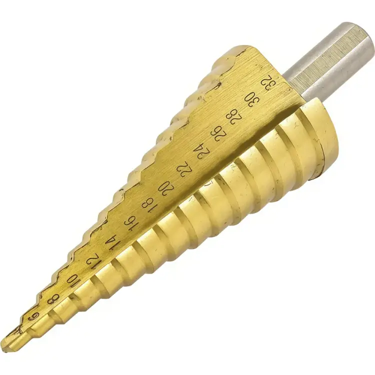 Спиральное ступенчатое сверло Rockforce RF-44738S(49858)