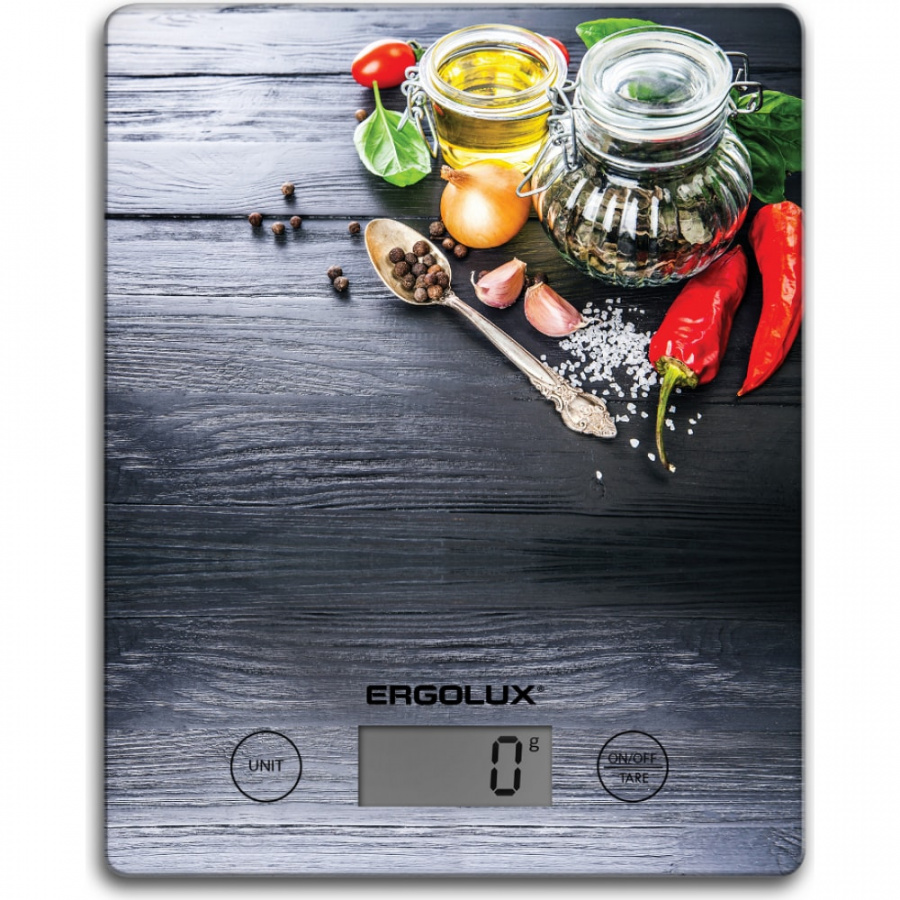 Кухонные весы Ergolux ELX-SK02-C02