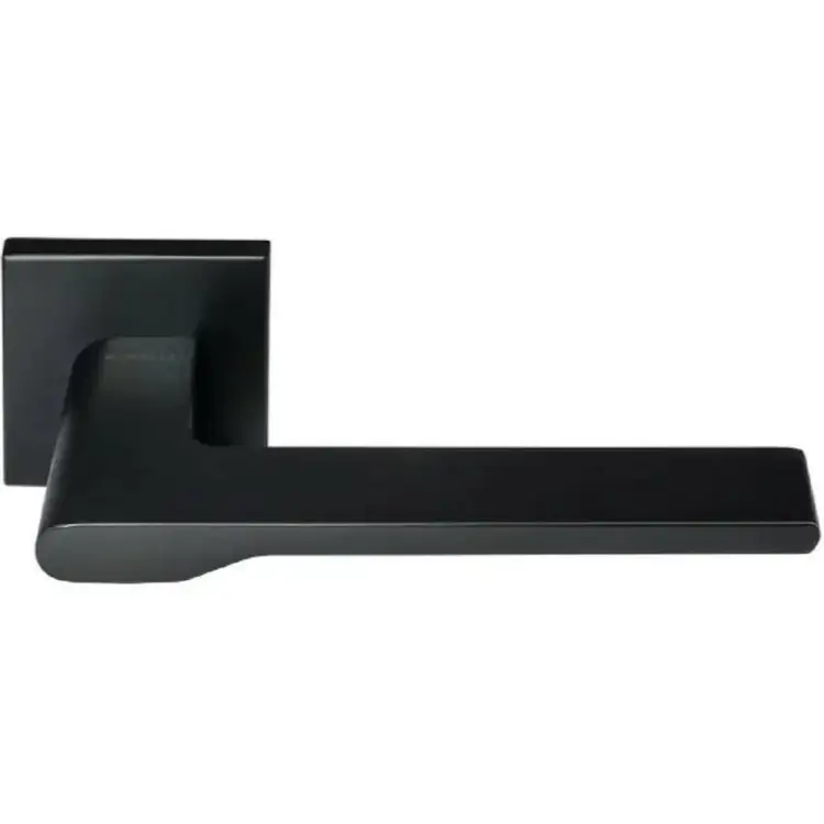 Дверная ручка MORELLI MH-53-S6 BL "Mercury" на квадратной розетке 6 мм, черная 9013356