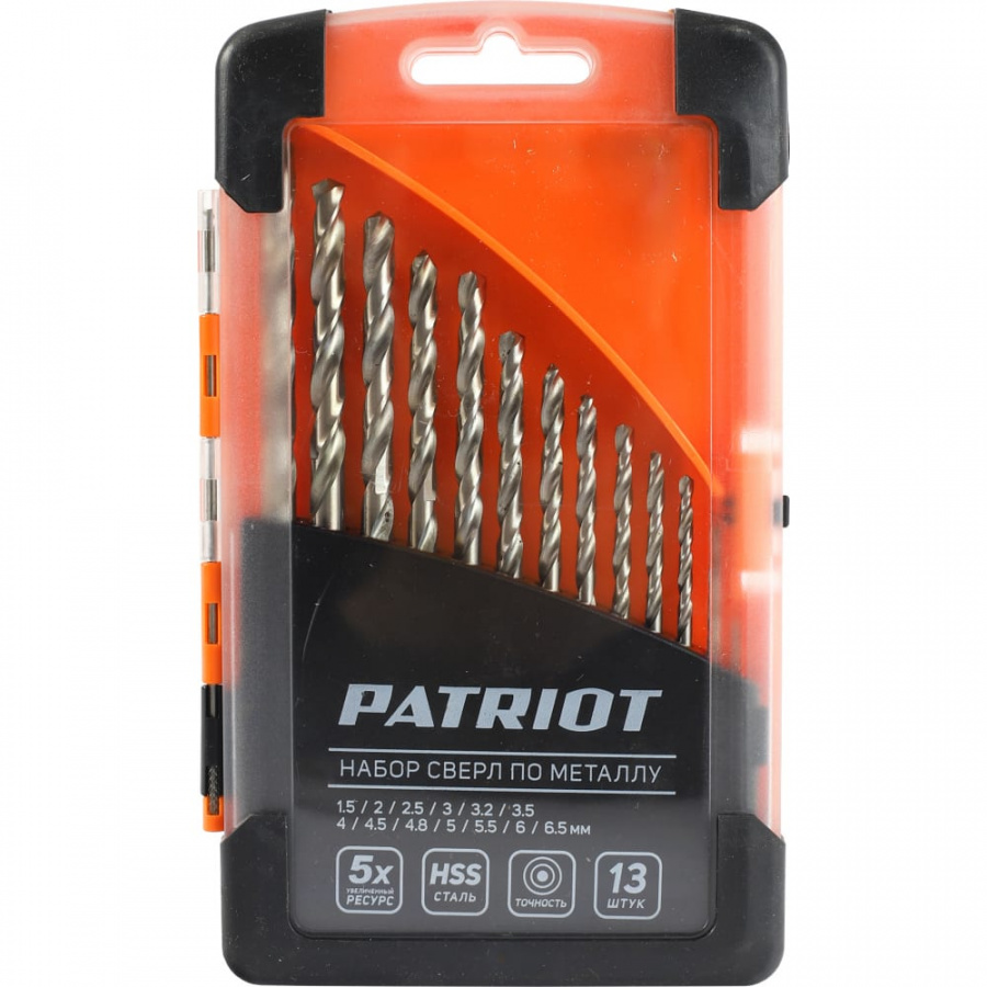 Набор сверл по металлу Patriot 815010104