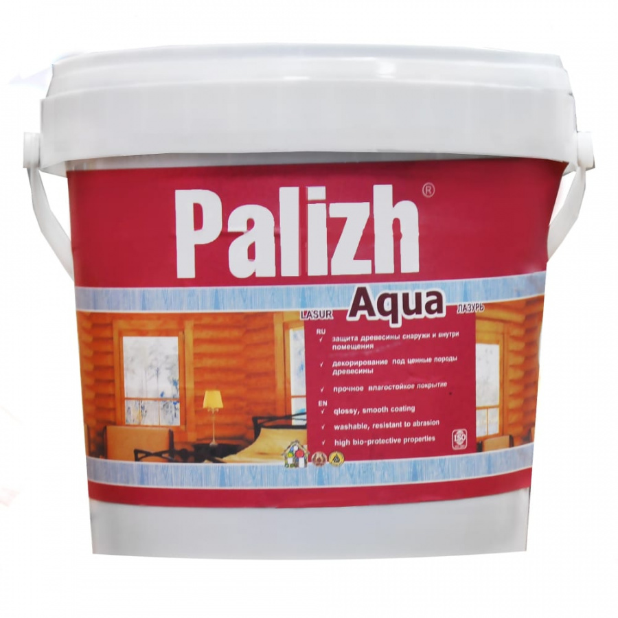 Защитно-декоративная лазурь для древесины Palizh AQUA