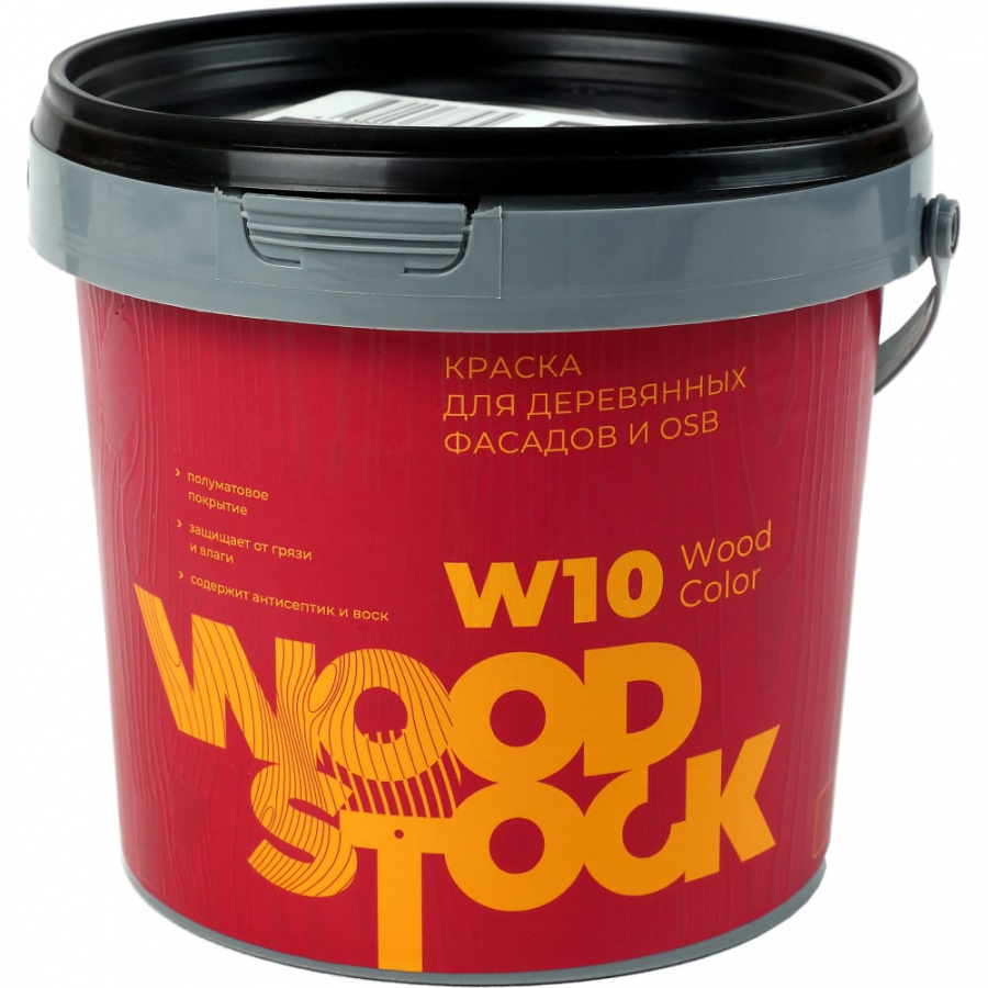 Краска для деревянных фасадов и OSB Woodstock W-10 Wood Color