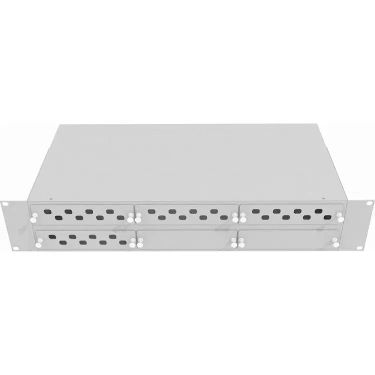 Оптический стоечный кросс TopLan КРС-Top-2U-32FC/ST-GY