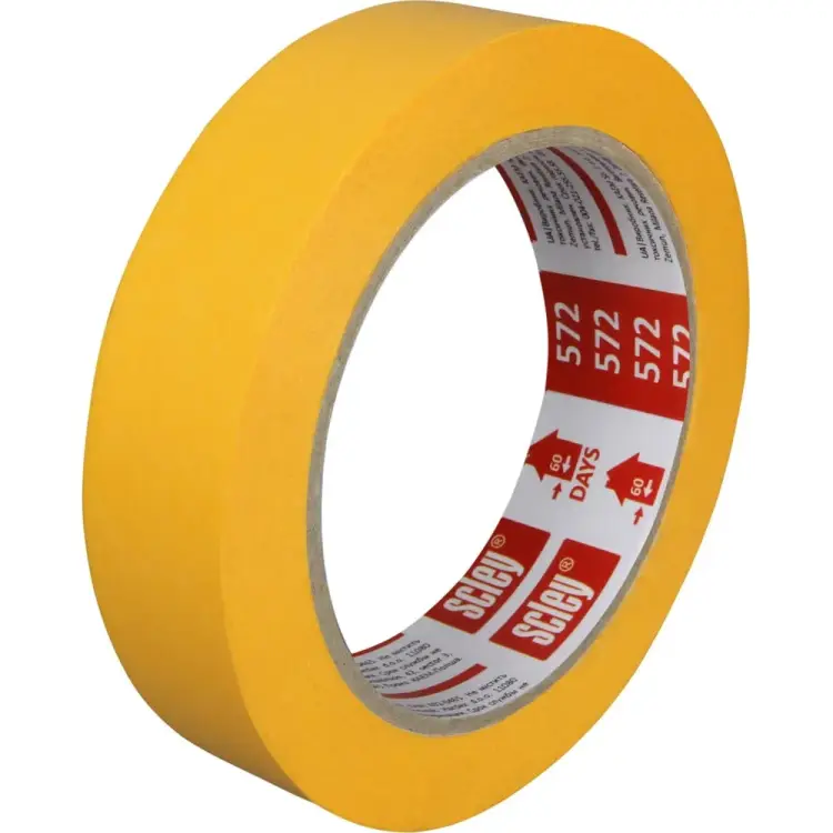Ультратонкая малярная лента SCLEY 25 мм х 33 м, желтый 0300-723325