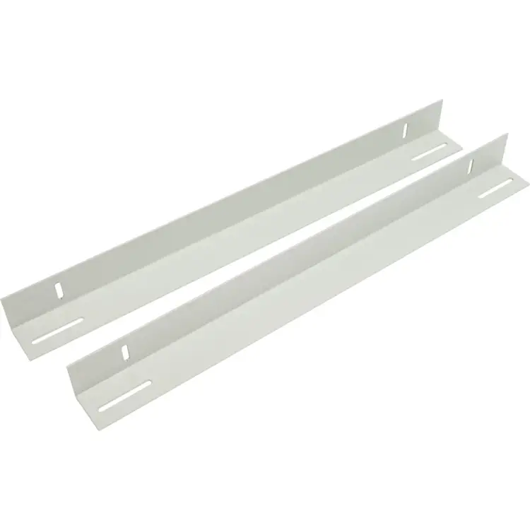 Уголки для поддержки оборудования NTSS в шкафы глубиной 800мм, усиленные до 100кг (пара), серый RAL 7035 NTSS-YP-H-800