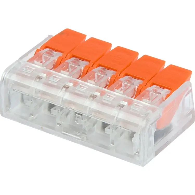 Универсальная компактная пятипроводная клемма REXANT 07-5205