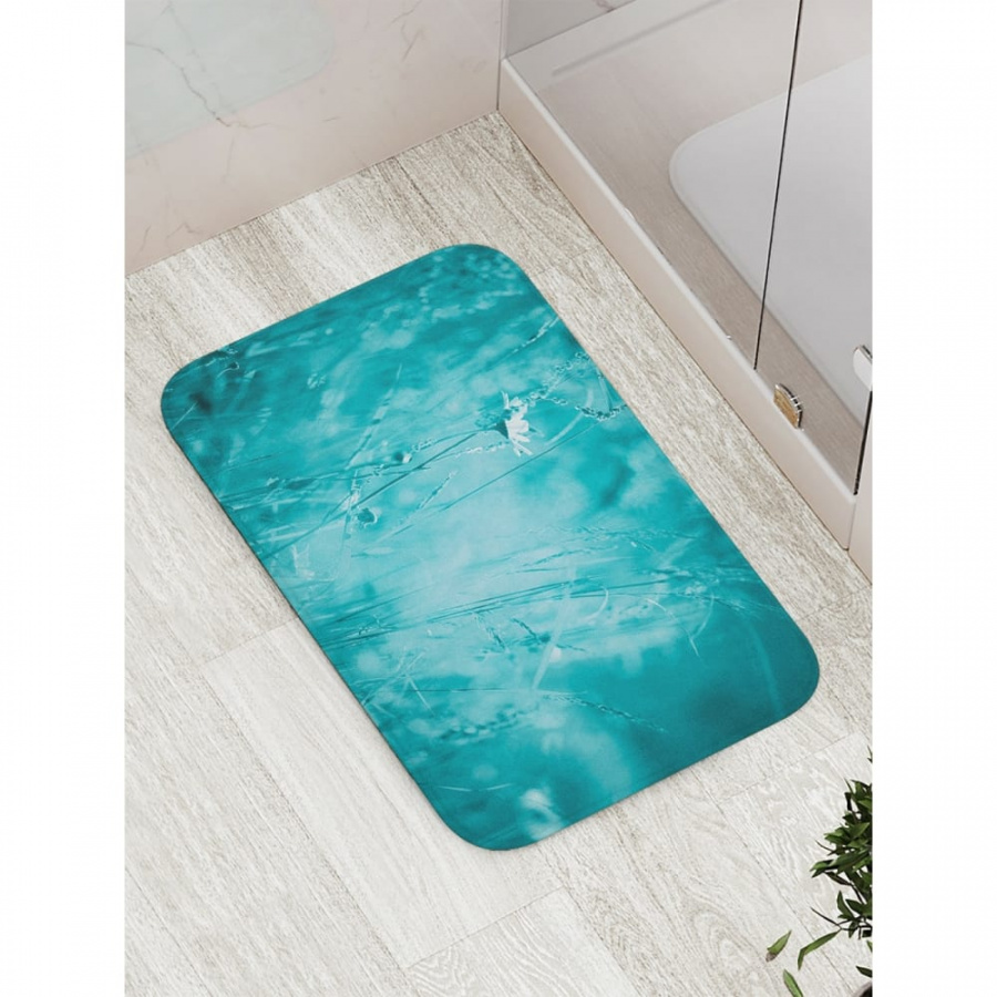 Противоскользящий коврик для ванной, сауны, бассейна JOYARTY Ночной цветок