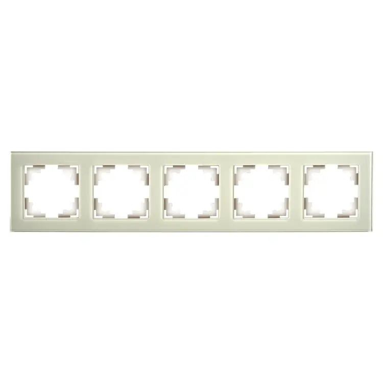 Горизонтальная 5-местная рамка STEKKER GFR00-7005-07 серия Катрин 49039
