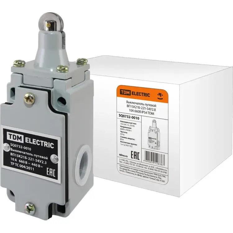 Путевой выключатель TDM ELECTRIC ВП15K21Б-221-54У2.8 SQ0732-0010