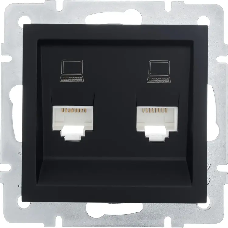 Двойная компьютерная розетка Lezard VESNA 742-4288-141