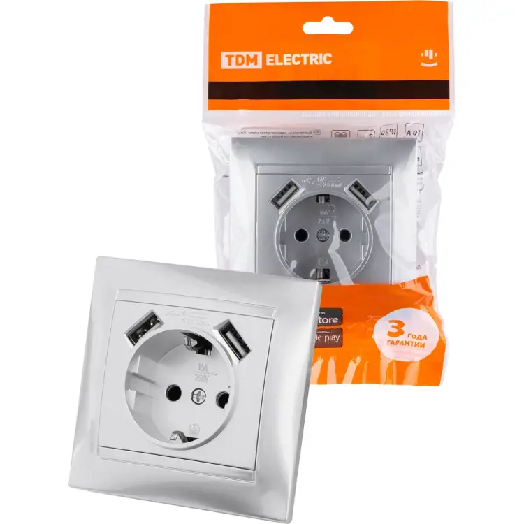 Розетка TDM ELECTRIC Лама SQ1815-0242