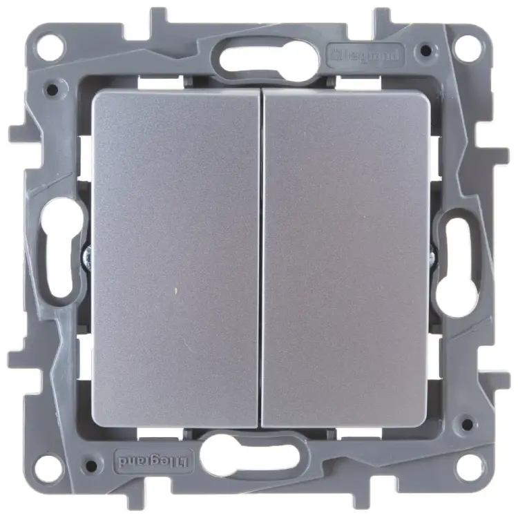 Двухклавишный механизм выключателя Legrand Etika 672402