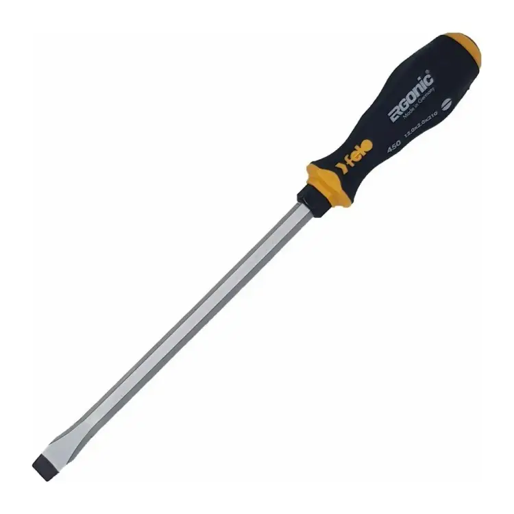 Плоская шлицевая ударная отвертка Felo Ergonic 45012040