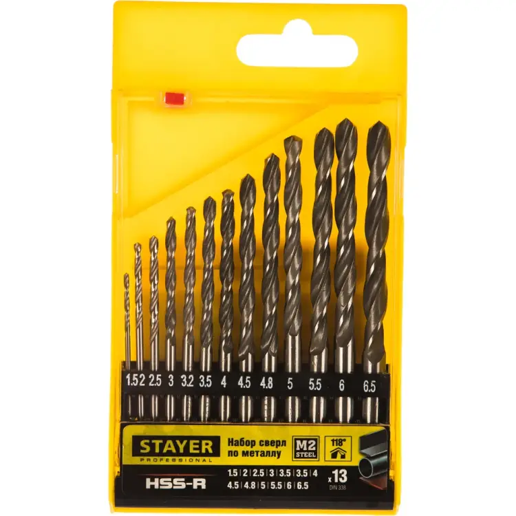 Набор сверл по металлу STAYER Professional 29602-H13_z01