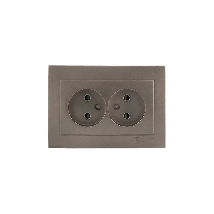 Лицевая панель 2-местной розетки EKF PROxima Валенсия ESR10-L-102-60