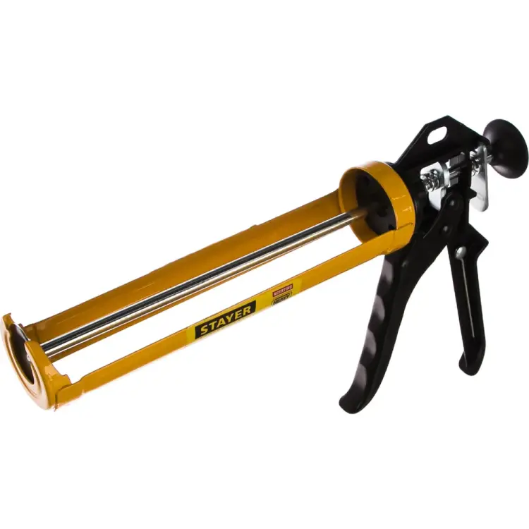 Алюминиевый полуоткрытый пистолет для герметика STAYER ПРОФИ 0671 Алюминиевый полуоткрытый пистолет для герметика STAYER ПРОФИ 0671