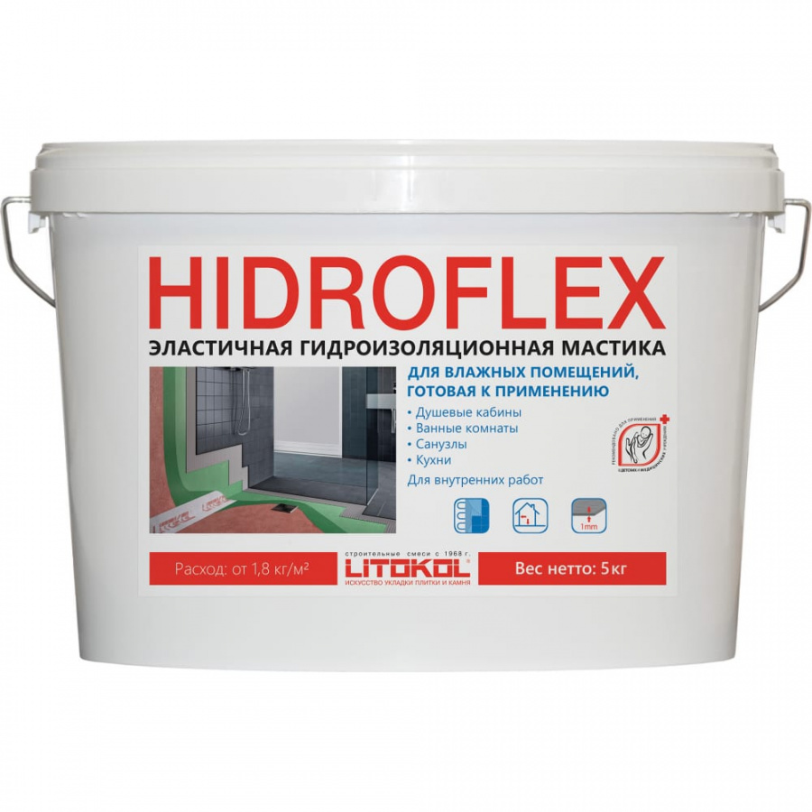 Мастика LITOKOL HIDROFLEX-гидроизоляция