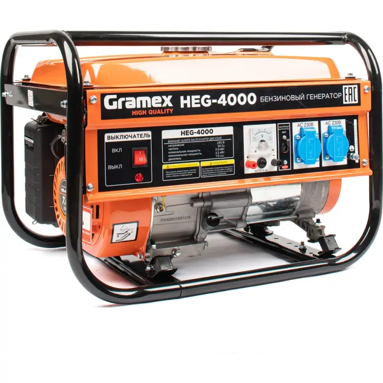 Бензиновый генератор Gramex HEG-4000 020362