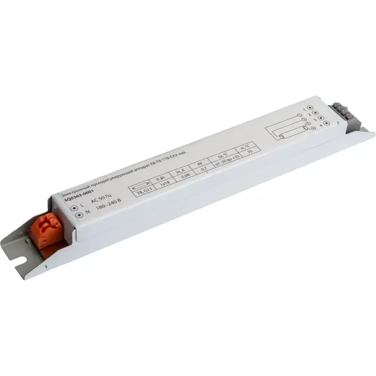 Электронный пускорегулирующий трансформатор TDM ELECTRIC EB-T8-118-EA3 SQ0363-0001 Электронный пускорегулирующий трансформатор TDM ELECTRIC EB-T8-118-EA3 SQ0363-0001