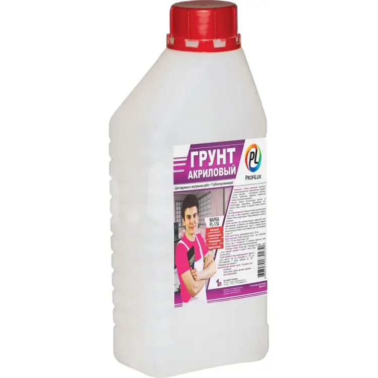 Акриловый грунт для наружных и внутренних работ Profilux PL 17A Н0000000908