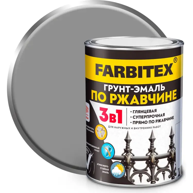 Грунт-эмаль по ржавчине Farbitex 4300013914 Грунт-эмаль по ржавчине Farbitex 4300013914