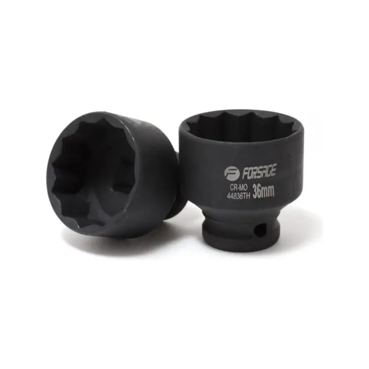 Тонкостенная двенадцатигранная головка ударная Forsage F-44836TH(27098)