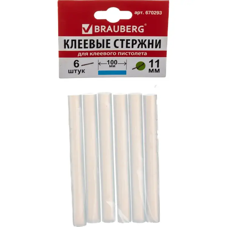 Клеевые стержни BRAUBERG 670293 Клеевые стержни BRAUBERG 670293