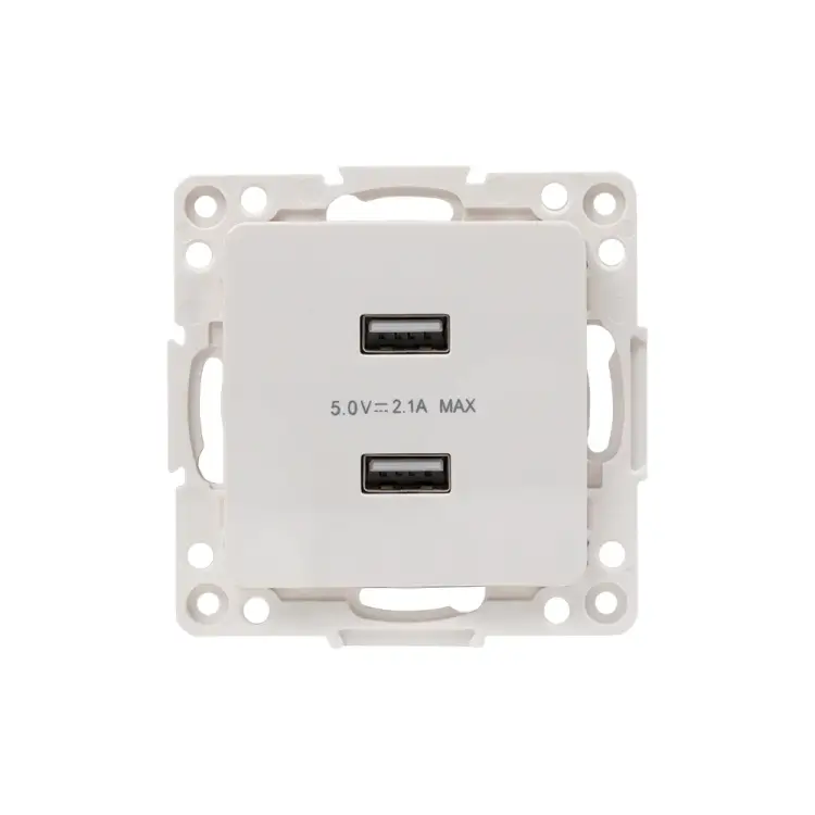 Двухместный механизм usb розетки EKF PROxima Стокгольм EYR16-028-10-2USB